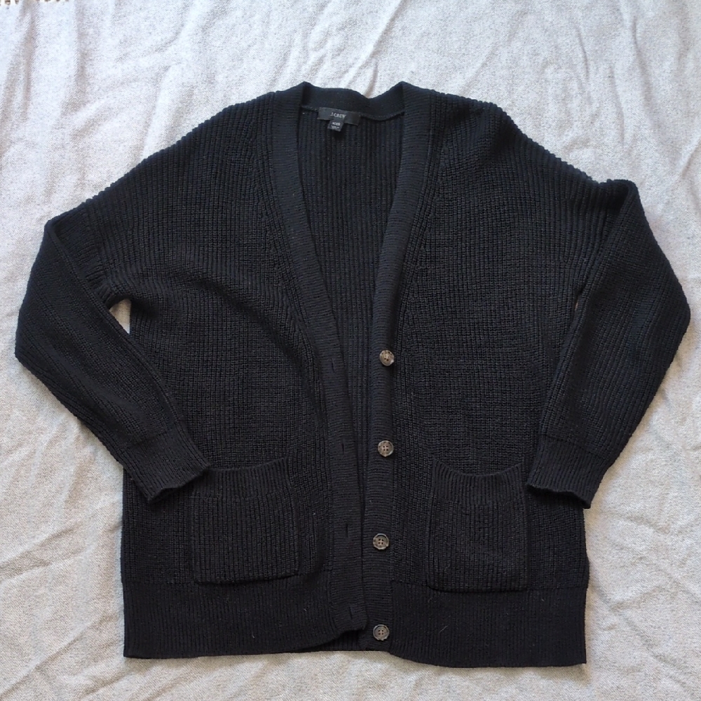 J. Crew Black Cardigan Sweater